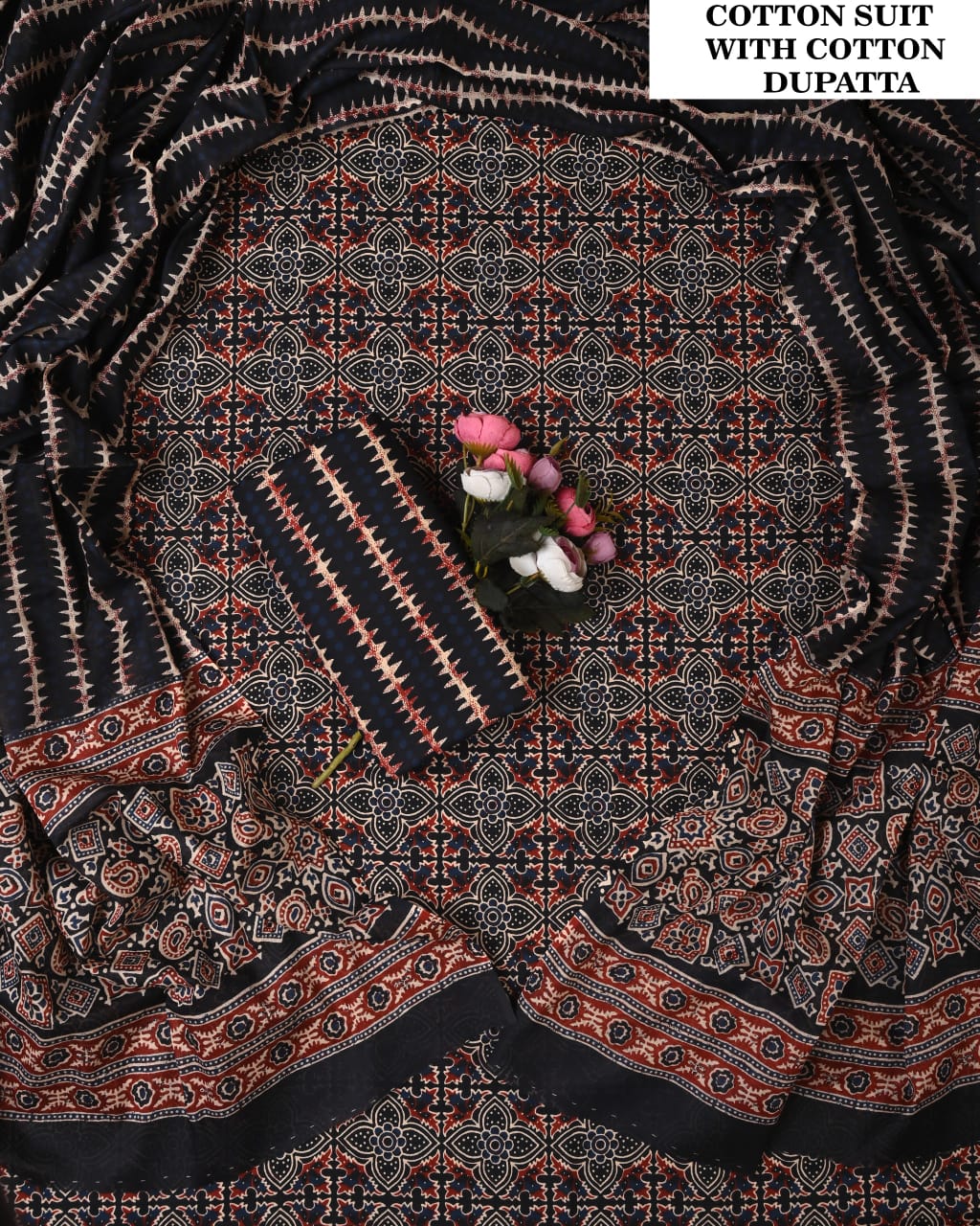 Cotton suit cotton duppta